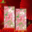 Combo10 Bao Lì Xì Truyền Thống BỐ KHỦNG LONG Hoa Lá Phú Qúy Cát Tường Tết Đỏ Chất Liệu Cao Cấp