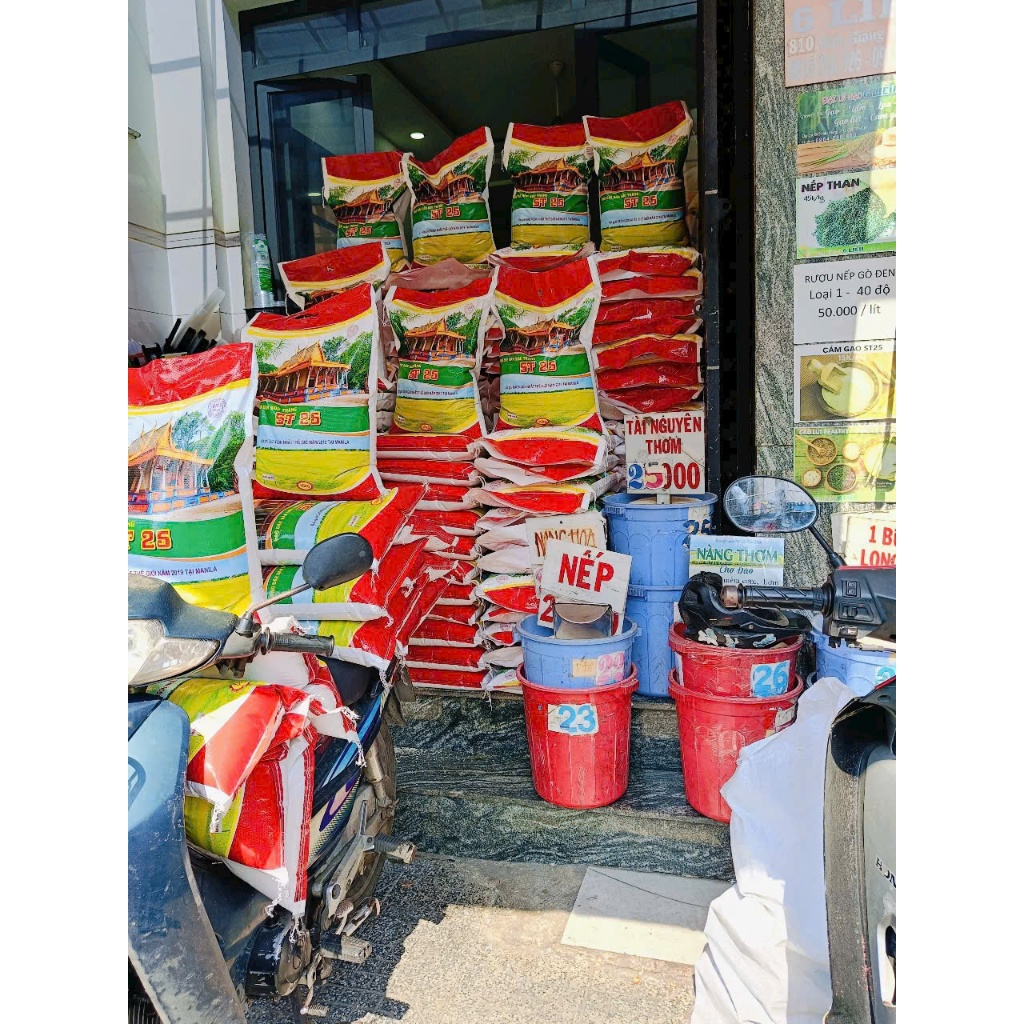 5kg Tấm ST25 ( lúa mới ) - DẺO NHIỀU, thơm mùi cốm non, mềm cơm - nấu cơm, cháo dinh dưỡng cho bé rất ngon