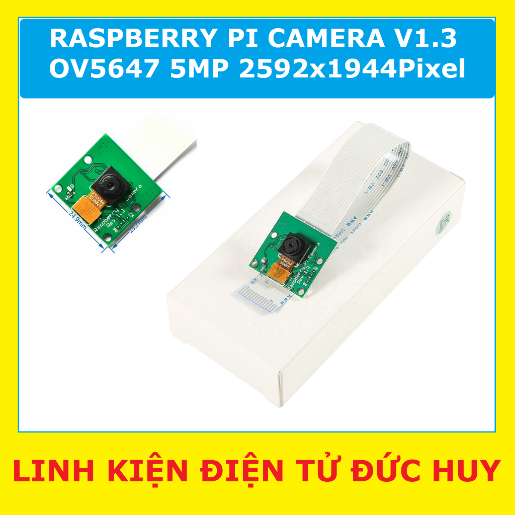 RASPBERRY PI CAMERA V1.3 OV5647 5MP 2592x1944Pixel | Shopee Việt Nam