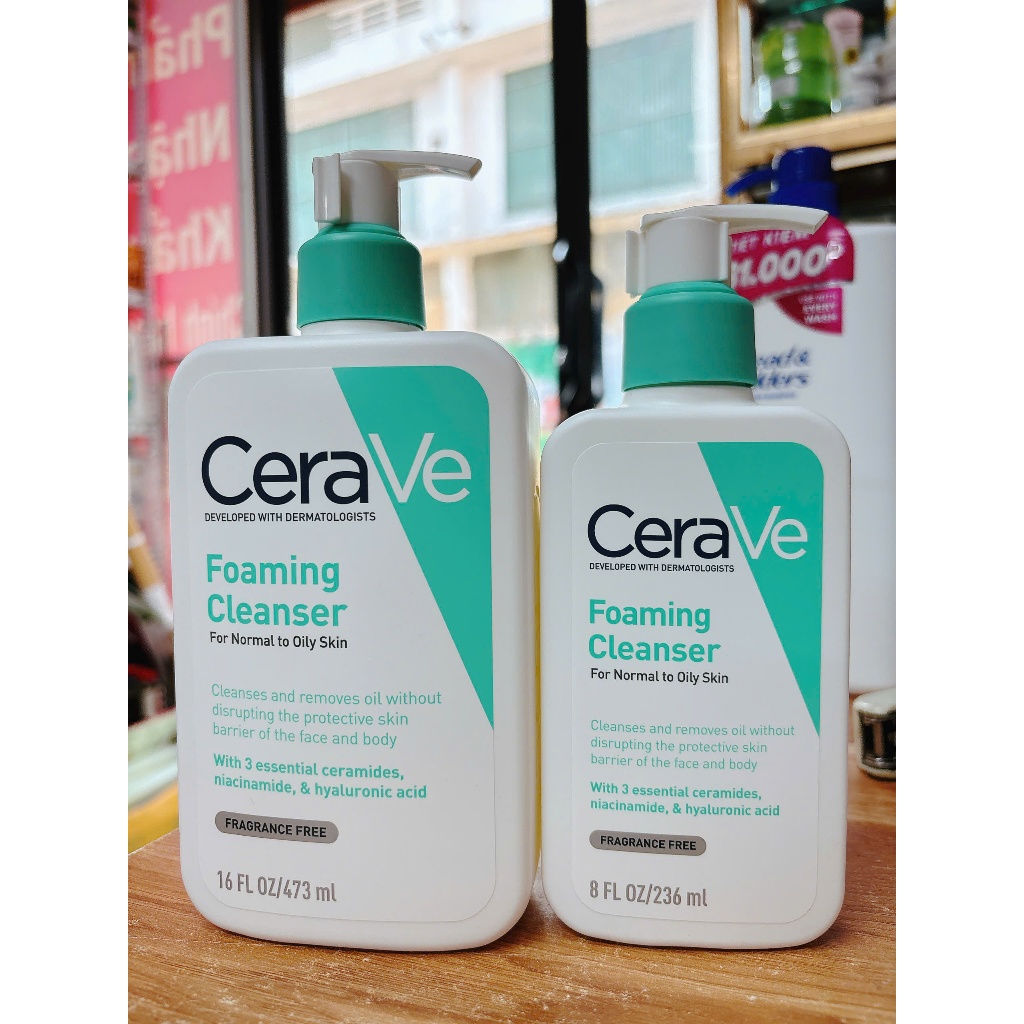Sữa Rửa Mặt Cerave Foaming Cleanser Dành Cho Da Thường Và Da Dầu 236ml ...