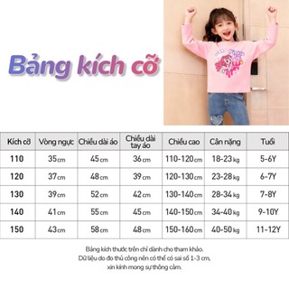 ÁO DàI Tay MớI Cho Bé GáI ThiếT Kế HọA TiếT HoạT HìNh ChấT LiệU ThoảI áO áO Lá Cho Bé GáI 12 TuổI