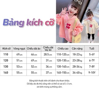 áO Hoodie Nữ ÁO Hoodie Bé GáI MàU HồNg In HìNh TráI Tim NhiềU MàU ThiếT Kế Dễ ThươNg Hoodie HồNg