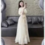Set áo croptop tơ nến bồng cực xinh kèm chân váy maxi dài tiểu thư sang chảnh, mặc đi tiệc cực nổi bật