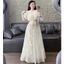 Set áo croptop tơ nến bồng cực xinh kèm chân váy maxi dài tiểu thư sang chảnh, mặc đi tiệc cực nổi bật