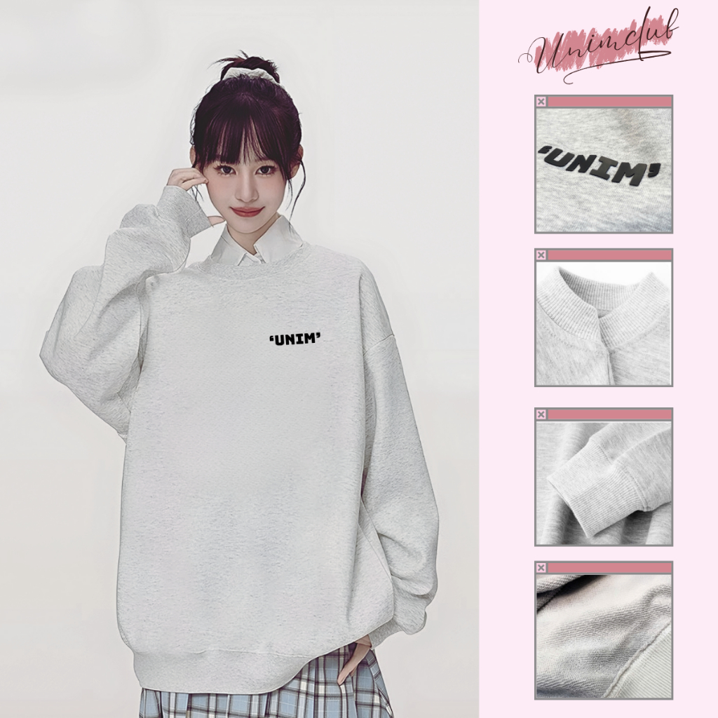 [In Silicon Nổi] Áo Sweater Dài Tay Nỉ Chân Cua Cao Cấp In Silicon Cao Thành Unim Club Form Unisex SWTUNIM