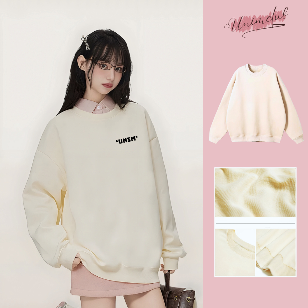 [In Silicon Nổi] Áo Sweater Dài Tay Nỉ Chân Cua Cao Cấp In Silicon Cao Thành Unim Club Form Unisex SWTUNIM