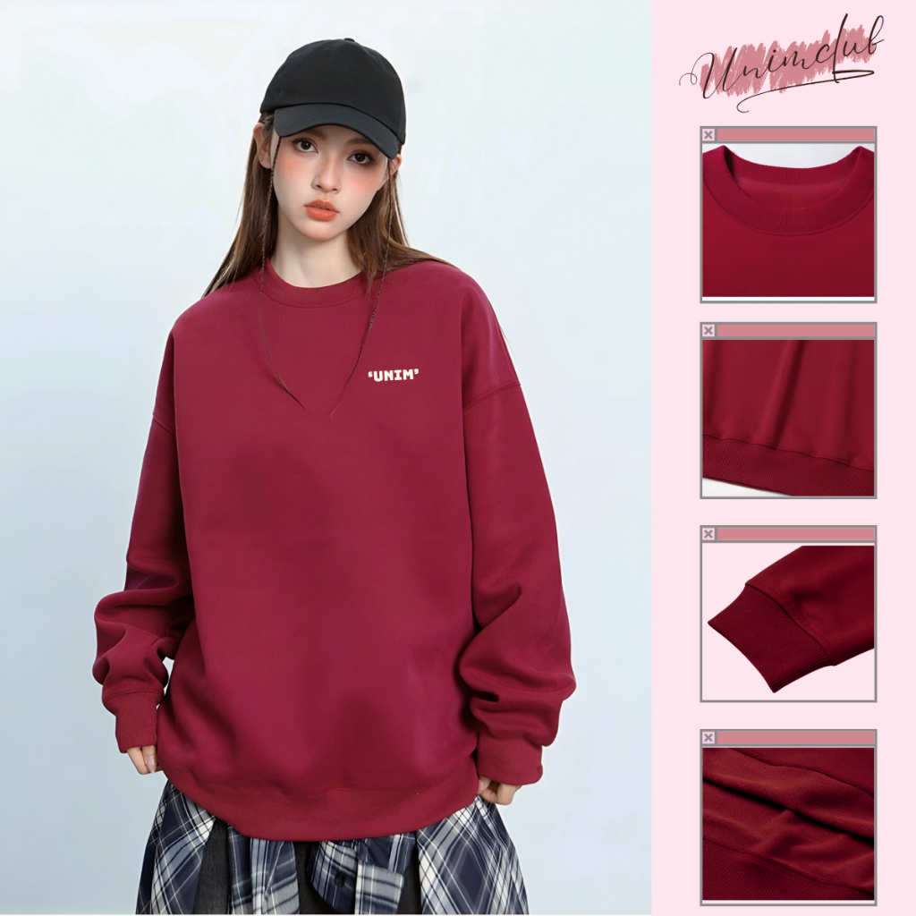 [In Silicon Nổi] Áo Sweater Dài Tay Nỉ Chân Cua Cao Cấp In Silicon Cao Thành Unim Club Form Unisex SWTUNIM
