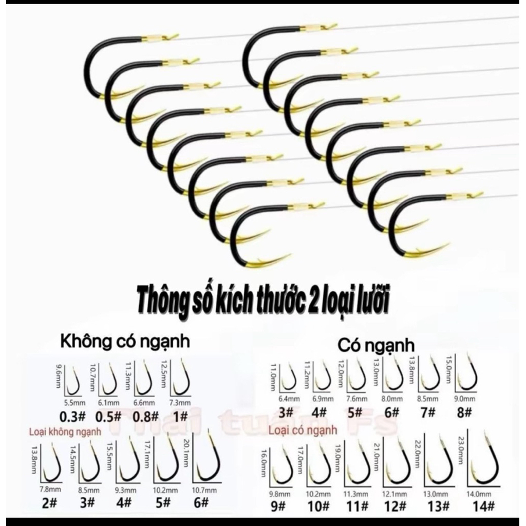 Thẻo Lưỡi Đôi Buộc Sẵn Có Ngạnh và Không Ngạnh 3260