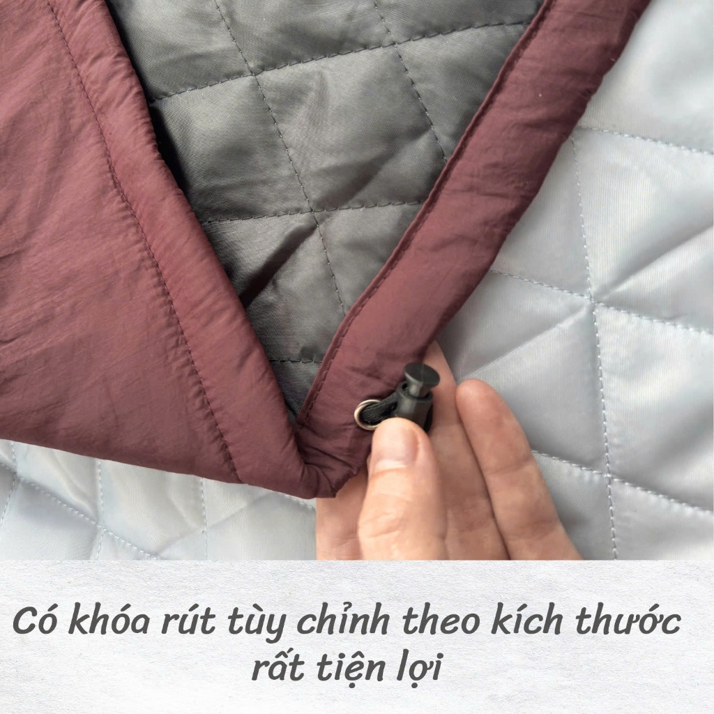 Áo khoác phao trần bông quả trám XUZI áo khoác gió vải gió nhăn form rộng bomber nhẹ kháng nước siêu ấm mùa đông 2025.