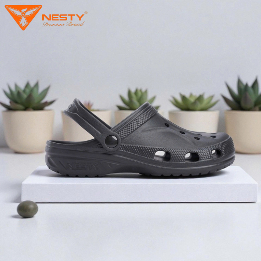 [NE50-Tặng 10 Charm 3D] Dép Sục Nguyên Khối Thương Hiệu NESTY Siêu Nhẹ 4cm Full Size Gia Đình