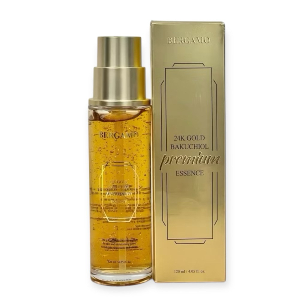 Tinh chất Bergamo 24K Gold Bakuchiol – Dưỡng sáng, mờ nhăn, cấp ẩm căng bóng (120ml