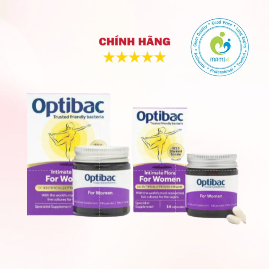 Men vi sinh Optibac tím Optibac Probiotics For Women, UK Anh Quốc (30v ...