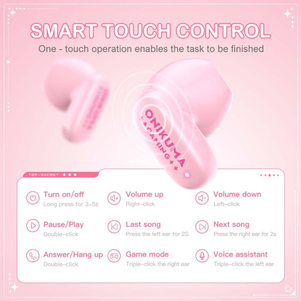 Tai Nghe Bluetooth ONIKUMA TX603 Âm Thanh HIFI, Bass Mạnh, Độ Trễ Thấp, Tặng Kèm Dây Đeo