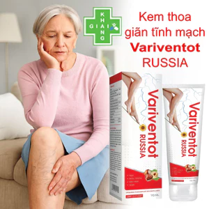 Kem bôi Variventot Russia giúp làm mờ các vết rạn da, cải thiện tình trạng nổi gân xanh do giãn tĩnh mạch (Chai 70ml)