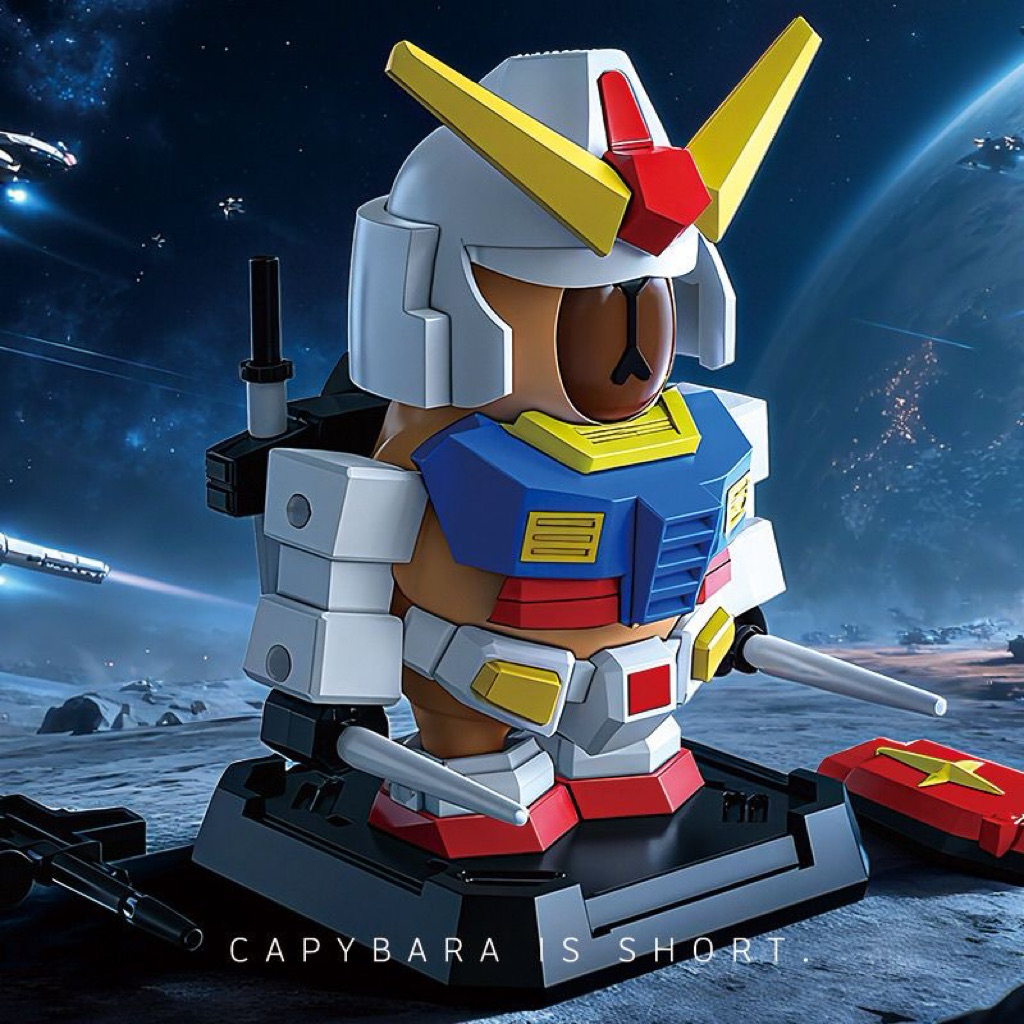 Mô hình Gundam Capybara decor vui nhộn