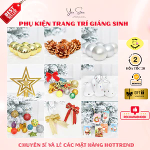 Phụ Kiện Trang Trí Giáng Sinh, Phụ Kiện Trang Trí Cây Thông Noel,Phụ Kiện Làm Cây Thông Giáng Sinh
