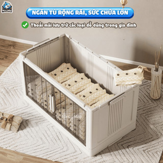 Tủ Nhựa Gấp Gọn 3/4/5 Tầng Cao Cấp, Tủ Để Đồ Đa Năng Cửa Trong Suốt Có Bánh Xe Tiện Lợi, Tháo Lắp Dễ Dàng HC20