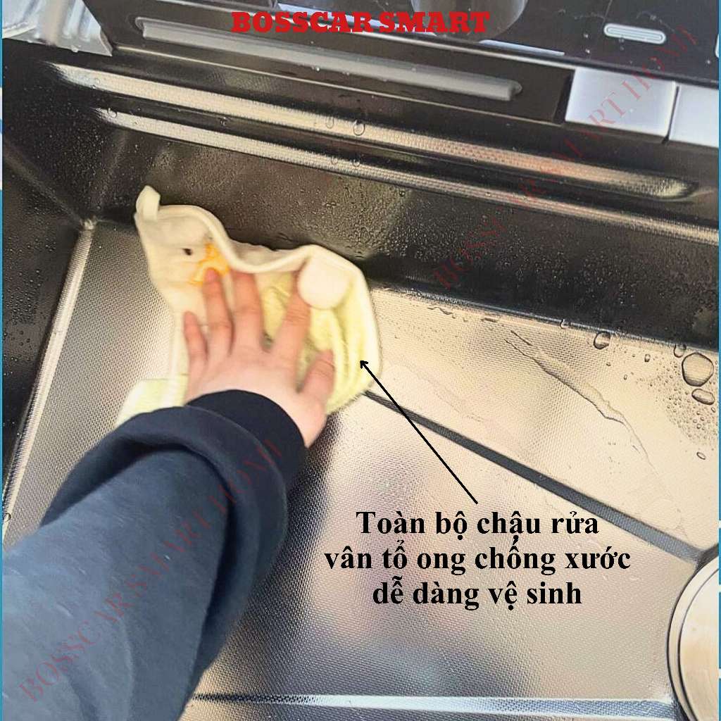 Chậu Rửa Bát Thông Minh 5 Phím Đàn, Đa Tính Năng Sử Dụng Đèn LED Hiển Thị Nhiệt Độ.