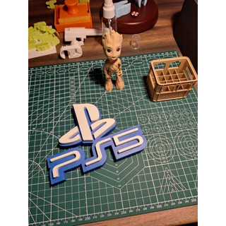 Logo trang trí PS 5 decor trang trí siêu đẹp góc gaming