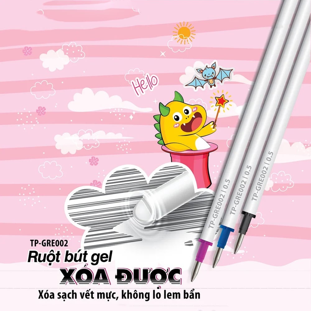 Ruột bút gel xóa được TP-GRE002 thay thế bút GELE01