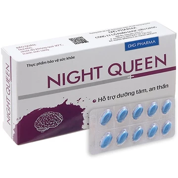 Viên uống dưỡng tâm, an thần, giảm lo âu, khó / mất ngủ Night Queen
