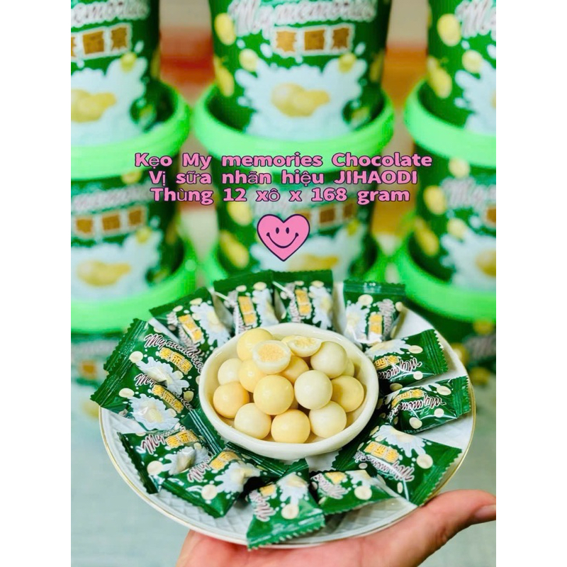🍬 KẸO MY MEMORIES CHOCOLATE – HỘP XÔ TIỆN LỢI 168G