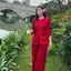 Bộ Đồ Lam Nữ Đi Chùa Nút Ngọc Trai Chất Liệu Vải Lụa Gấm Tay Lỡ Kiểu Dáng Trang Nhã DL005