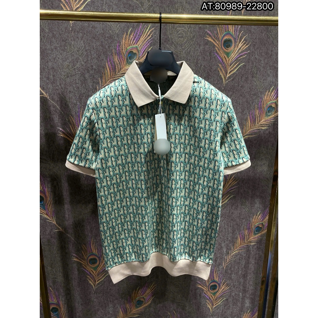 ÁO polo nam cổ tròn họa tiết tay ngắn phong cách trẻ trung chuẩn from