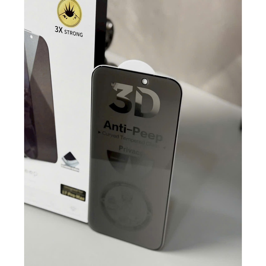 SIÊU KÍNH CƯỜNG LỰC URR 3D Anti-Peep – Cường lực 3D Chống nhìn trộm bo cong hoàn hảo cho iPhone 17 16 15 14 pro promax
