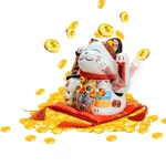 Tượng Mèo Thần Tài Ngũ Phúc Lâm Môn Vẫy Tay Chiêu Tài Lộc Bằng Gốm Sứ 30cm - MẪU & MÀU GIAO NGẪU NHIÊN — ảnh 2