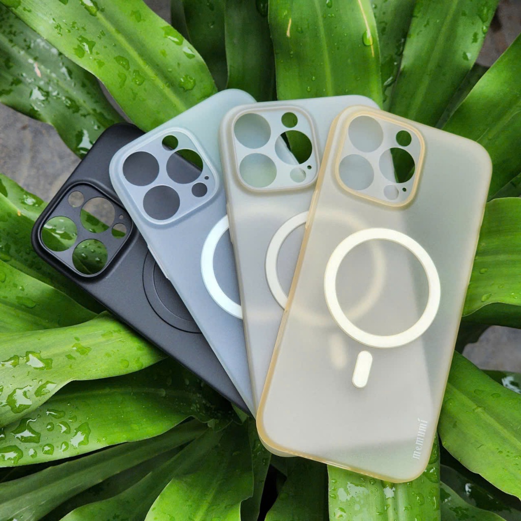 Ốp lưng MEMUMI nhám siêu mỏng hỗ trợ sạc không dây cho iPhone 17 promax 16promax 16pro 15promax