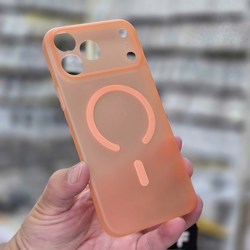 Ốp lưng MEMUMI nhám siêu mỏng hỗ trợ sạc không dây cho iPhone 17 promax 16promax 16pro 15promax
