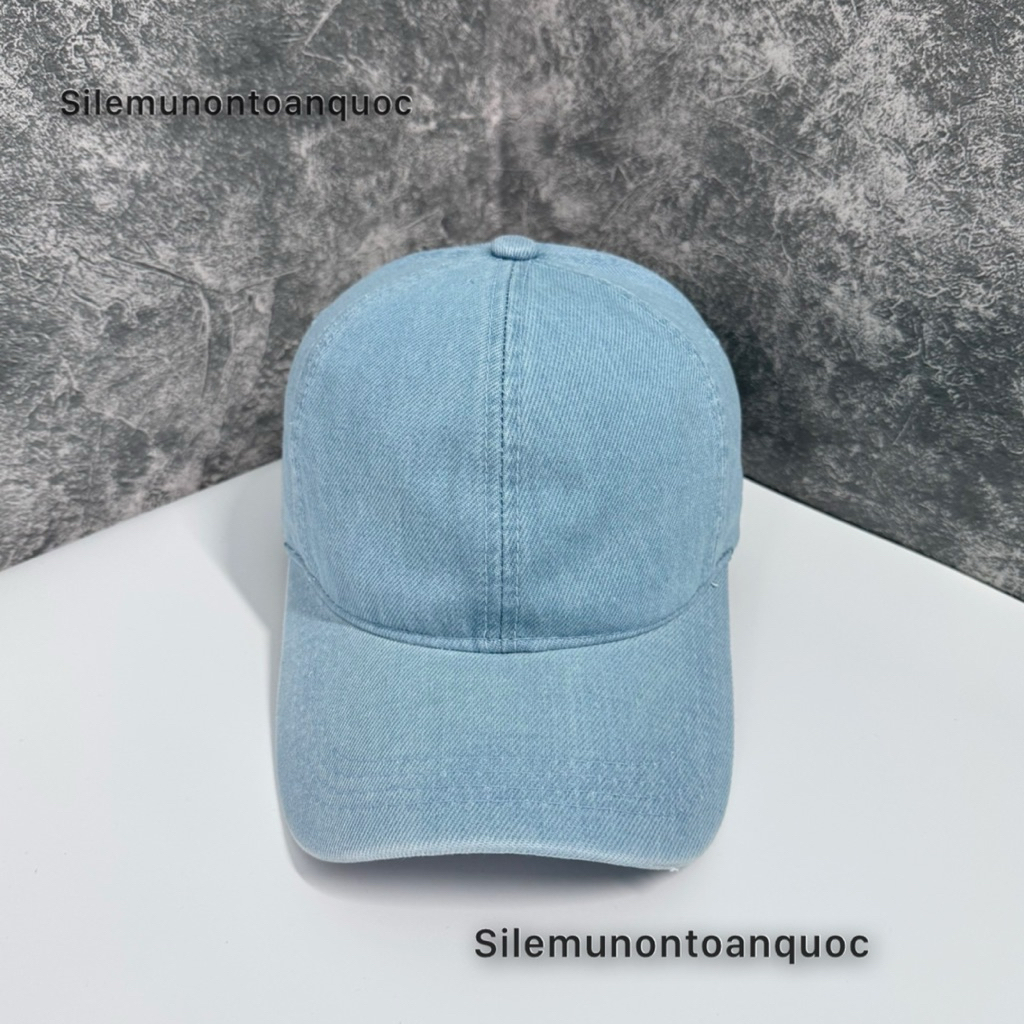 Mũ kết jean trơn thời trang nam nữ - Nón lưỡi trai from unisex hoạ tiết trơn đơn giản siêu đẹp