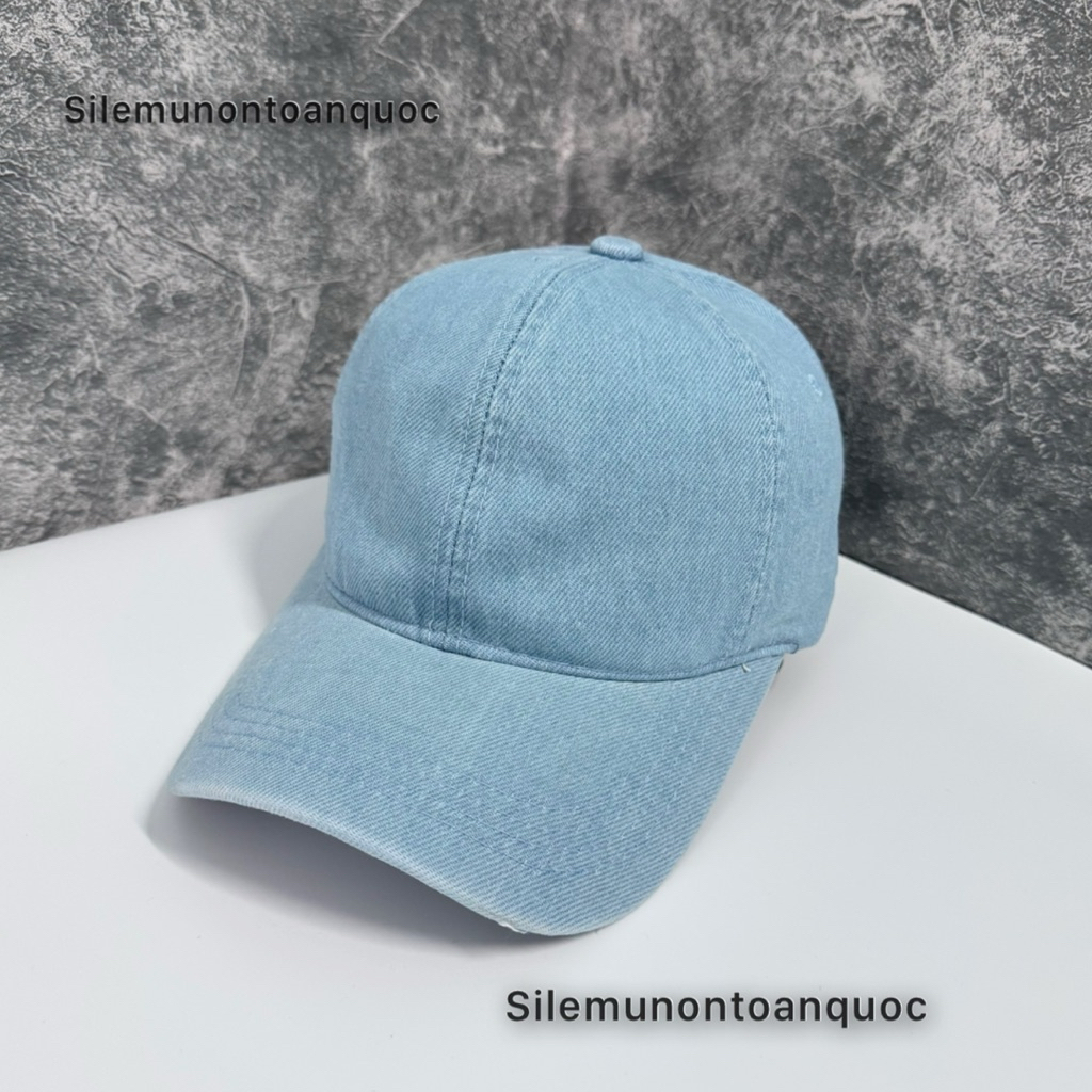 Mũ kết jean trơn thời trang nam nữ - Nón lưỡi trai from unisex hoạ tiết trơn đơn giản siêu đẹp