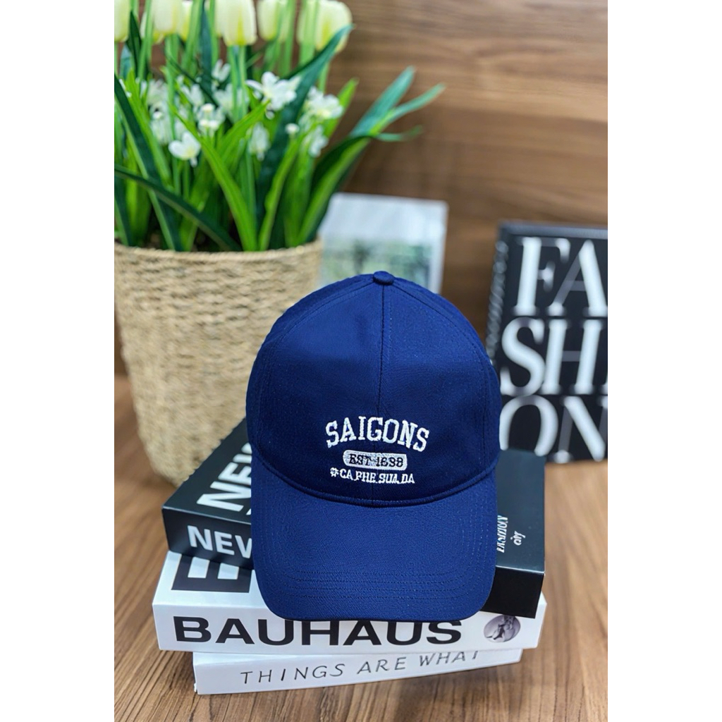 Mũ kết kaki logo saigon - Nón lưỡi trai from mềm unisex thời trang nam nữ cá tính