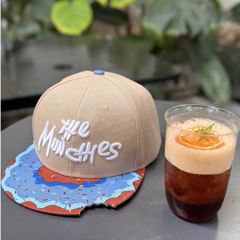 Mũ Snapback The Munchies thêu họa tiết bánh Donut, Mũ hiphop phong cách đường phố cá tính cho nam nữ