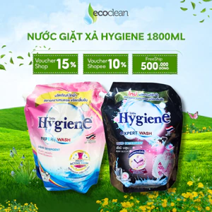 COMBO 2 Túi Nước GIẶT Hygiene Nhập Khẩu Thái Lan 1800ml/ Túi - Sạch Vết Bẩn, Lưu Hương Thơm Ngát