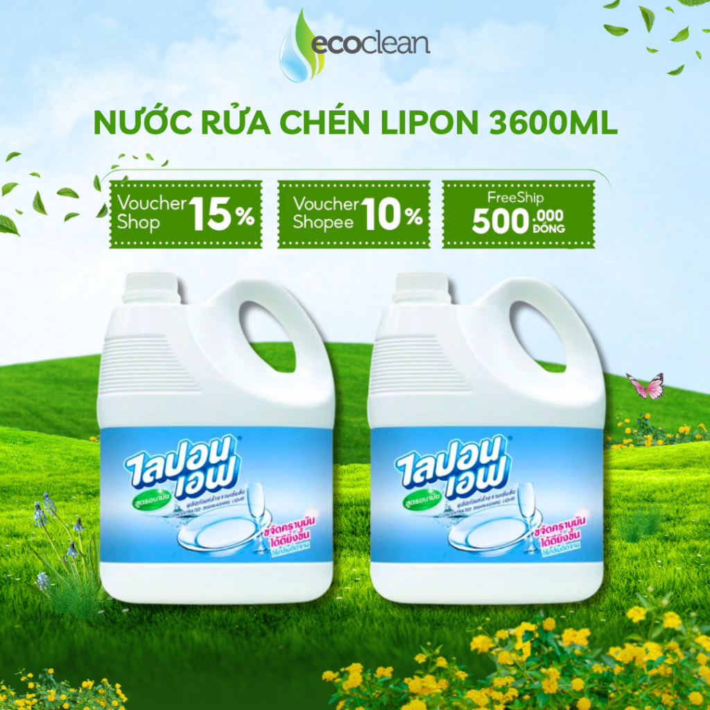 Nước rửa chén bát Thái Lan được sx tại Việt Nam theo công nghệ Thái Lan thơm, sạch, diệt khuẩn 99,9%: