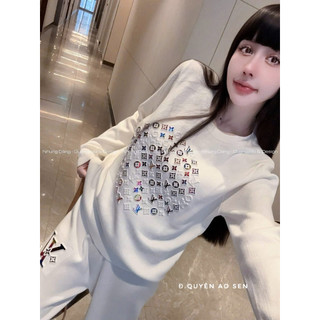 SET LEN ÁO DÀI TAY MIX QUẦN ỐNG XUÔNG LỆ VI HOT