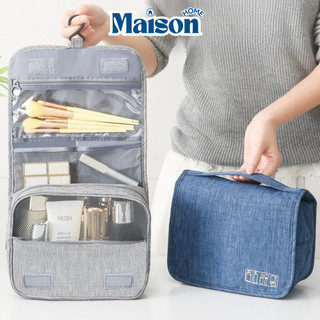 Túi Đựng Mỹ Phẩm 3 Ngăn Gấp Gọn Vải Oxford Chống Thấm MAISON, Túi Xách Đựng Đồ Makeup Đi Du Lịch