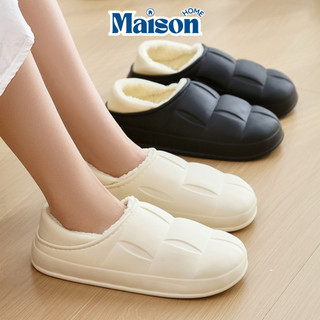 Dép Bông Nam Nữ Đi Trong Nhà Lót Lông Giữ Ấm MAISON, Dép Lông Đế Chống Trơn Hình Gấu Bear Dễ Thương