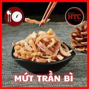 Ô mai mứt trần bì loại ngon giúp ấm cổ họng, giảm ho, mứt vỏ cam sấy dẻo ít ngọt, 500g, HTC Food