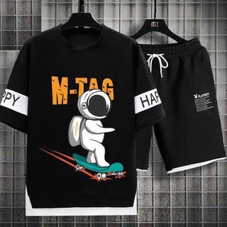 Bộ quần áo Nam In M-TAG Thể Thao Chất Thun Mè Mát Mẻ Phong Cách Unisex - DTB k1