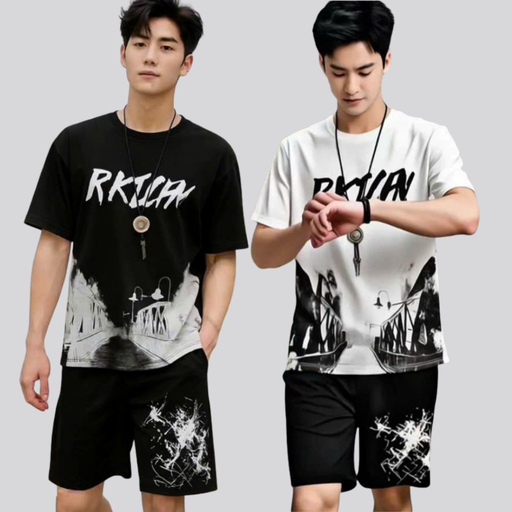 ❤️ MẪU MỚI ❤️ Đồ Bộ Thời Trang Nam Loang CÂY CẦU RKICFN Chất Thun Mát mặc nhà đi chơi tập gym K1