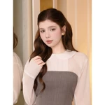 MissChic by BBSTORE'S Set Tiệc Ngắn Cotton Áo Cổ Sen Xếp Ly Ngực Nhún Phồng - K4580D — ảnh 5