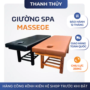 Giường Massage Spa Gỗ Có Lỗ Thở – Đệm Simili Chống Thấm, Giường Xoa Bóp Bấm Huyệt Cao Cấp.