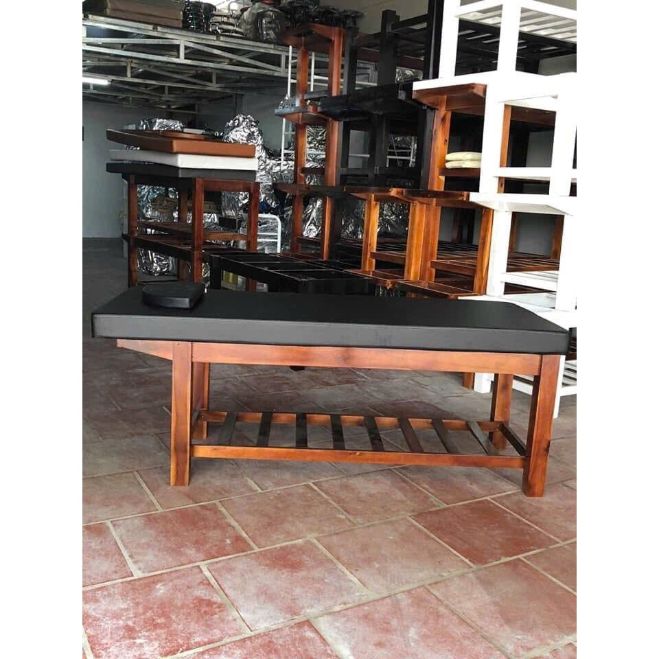 Giường Massage Spa Gỗ Có Lỗ Thở – Đệm Simili Chống Thấm, Giường Xoa Bóp Bấm Huyệt Cao Cấp.