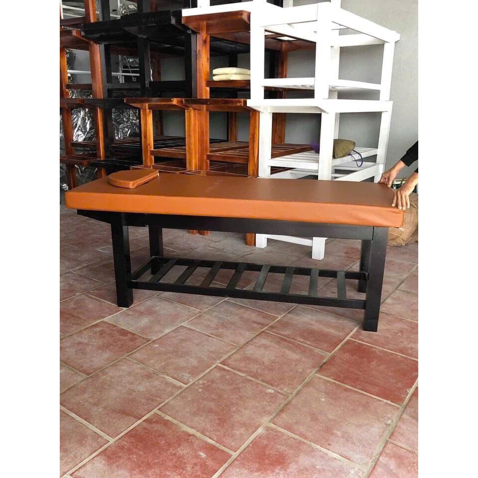 Giường Massage Spa Gỗ Có Lỗ Thở – Đệm Simili Chống Thấm, Giường Xoa Bóp Bấm Huyệt Cao Cấp.