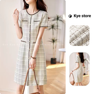 Đầm thiết kế dáng suông vải dạ Sophie dress