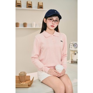 [DELIZ] Áo len dài tay thêu nơ cổ bẻ phối cúc basic vặn thừng nhỏ nữ thu đông AL71 400G